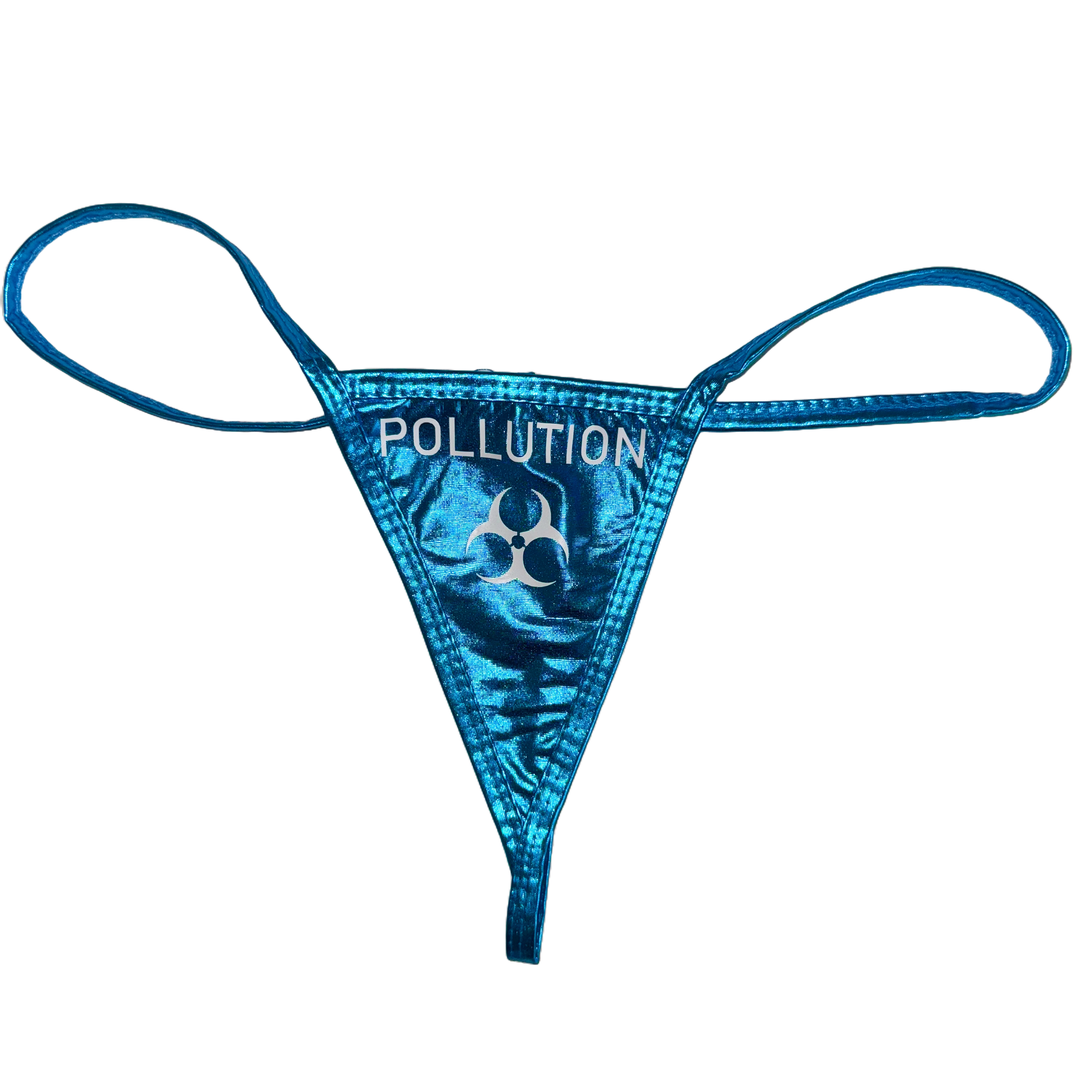 METAL LUXE THONG- TURQUOISE