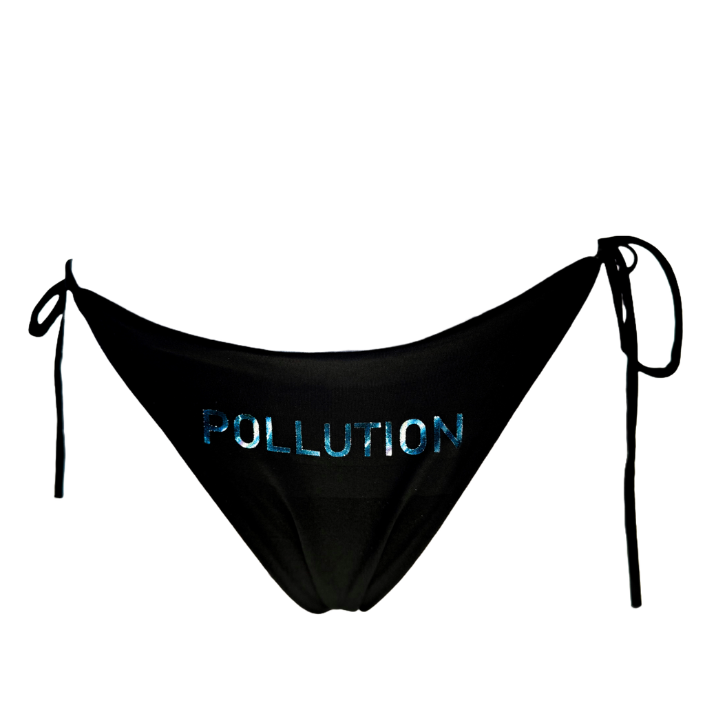 “NOIR WAVE” BIKINI BOTTOM
