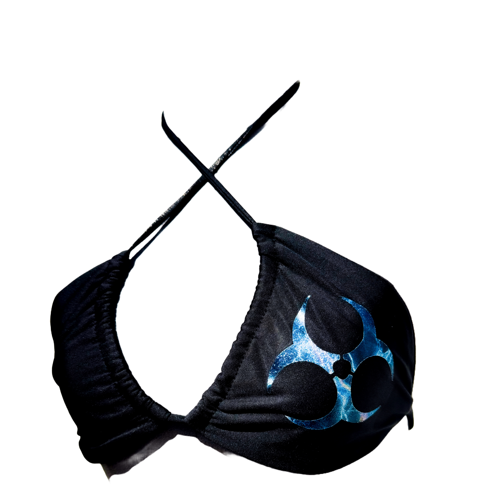 “NOIR WAVE” BIKINI TOP