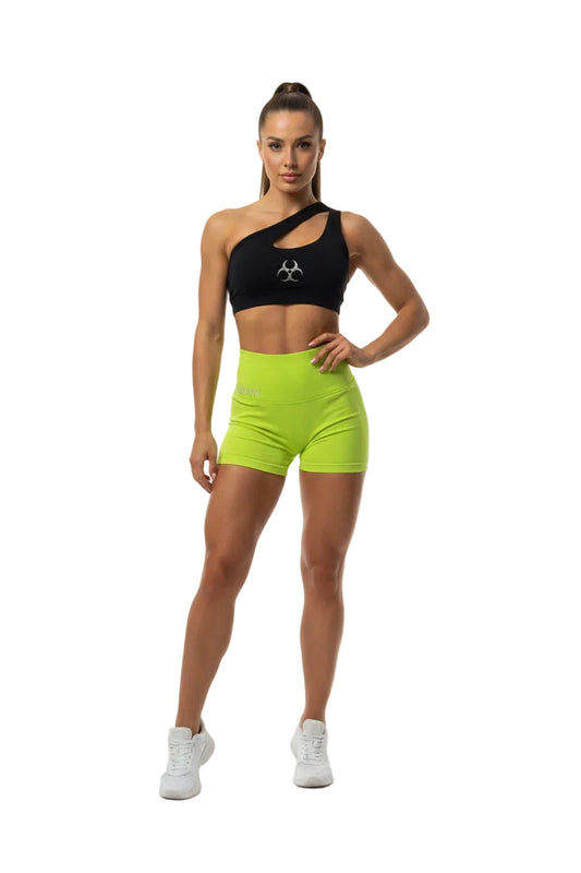 PUSH UP SHORTS- GLOW GREEN