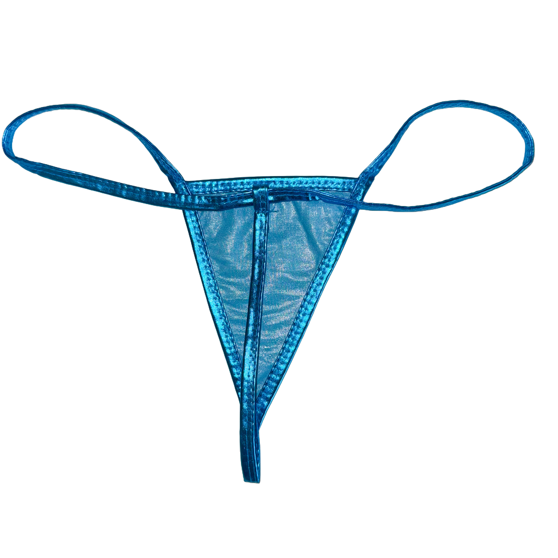 METAL LUXE THONG- TURQUOISE
