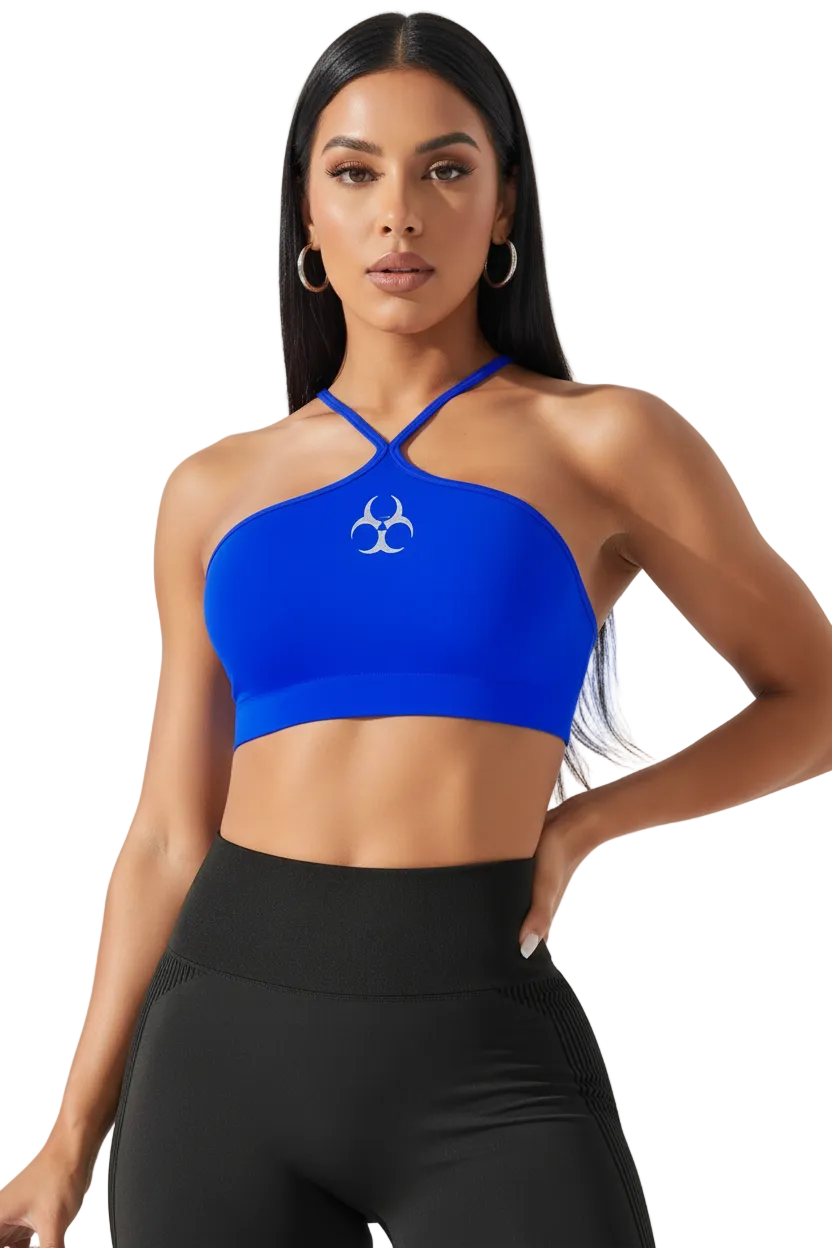 GLITTER TOP- HYPER BLUE