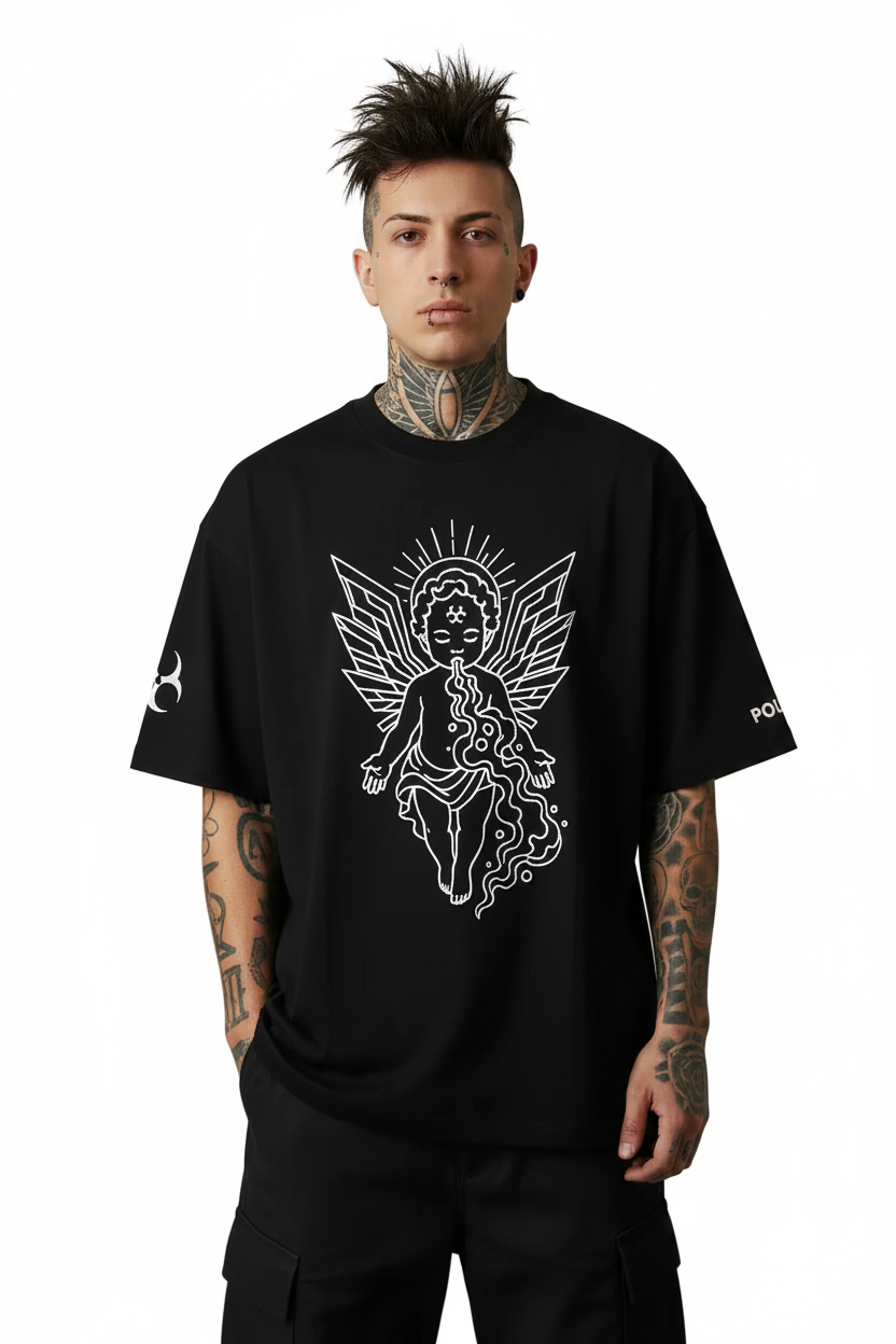 TOXIC ANGEL TEE- BLACK