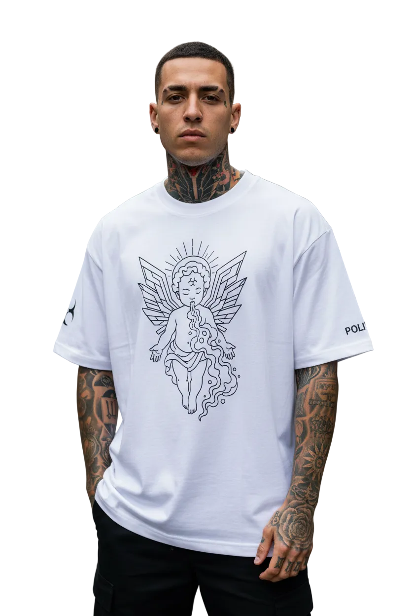 TOXIC ANGEL TEE- WHITE