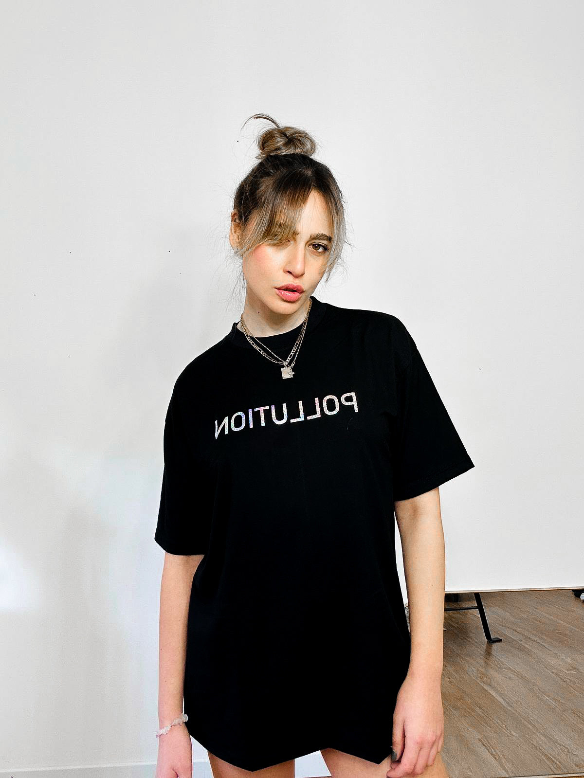 Iridescent Logo Basic T-Shirt