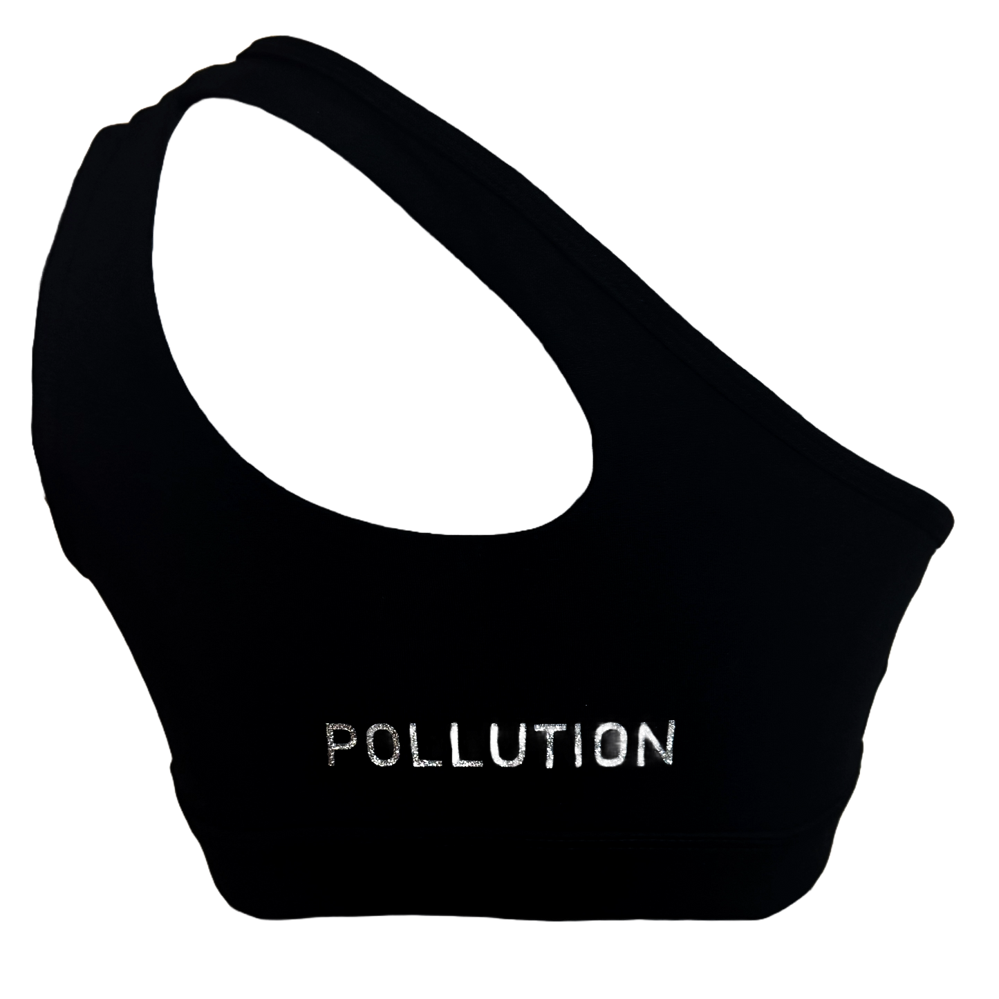 BLACK FITNESS GLITTER TOP