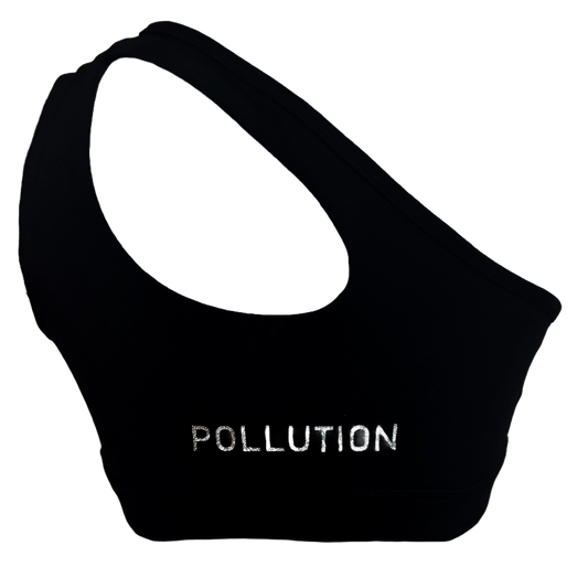 BLACK FITNESS GLITTER TOP