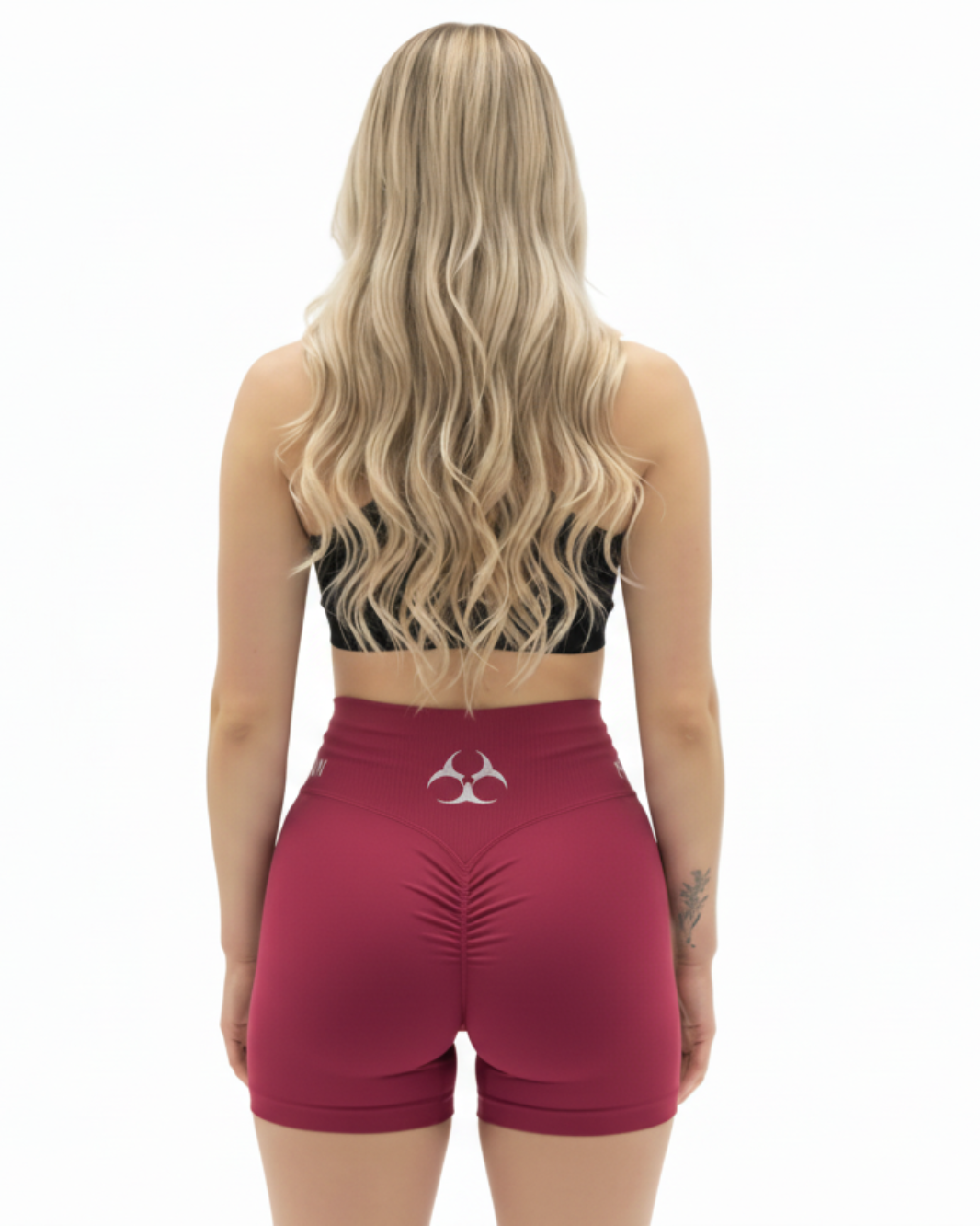 PUSH UP SHORTS- CHERRY